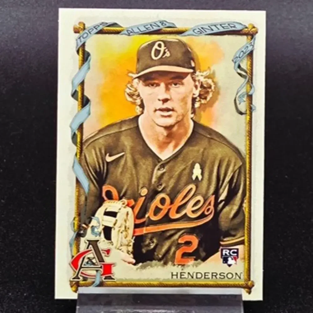 Gunnar Henderson Topps Allen Ginter Holiday Cookie RC Baltimore Orioles Rookie